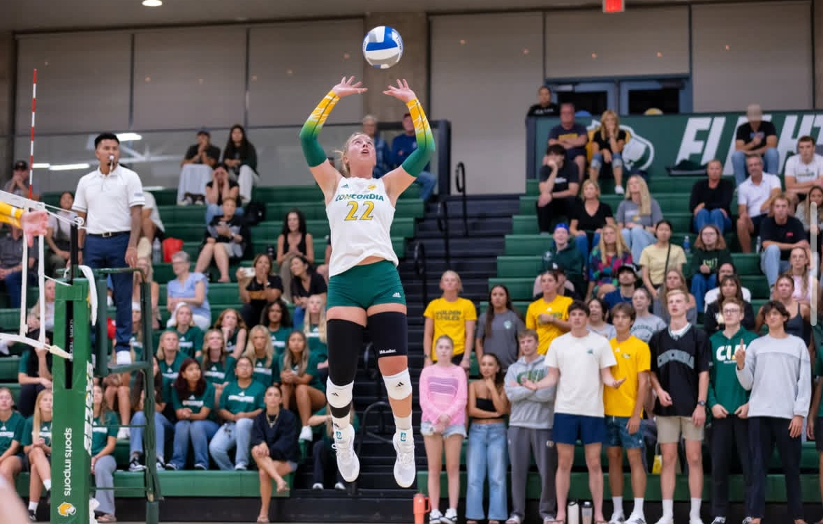 Nevada Knowles is cheering after scoring a point.